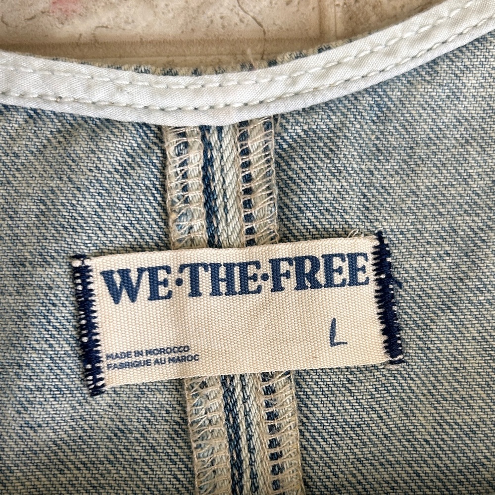 We The Free Striped Jumpsuit in Blue and White - Picture 2 of 6